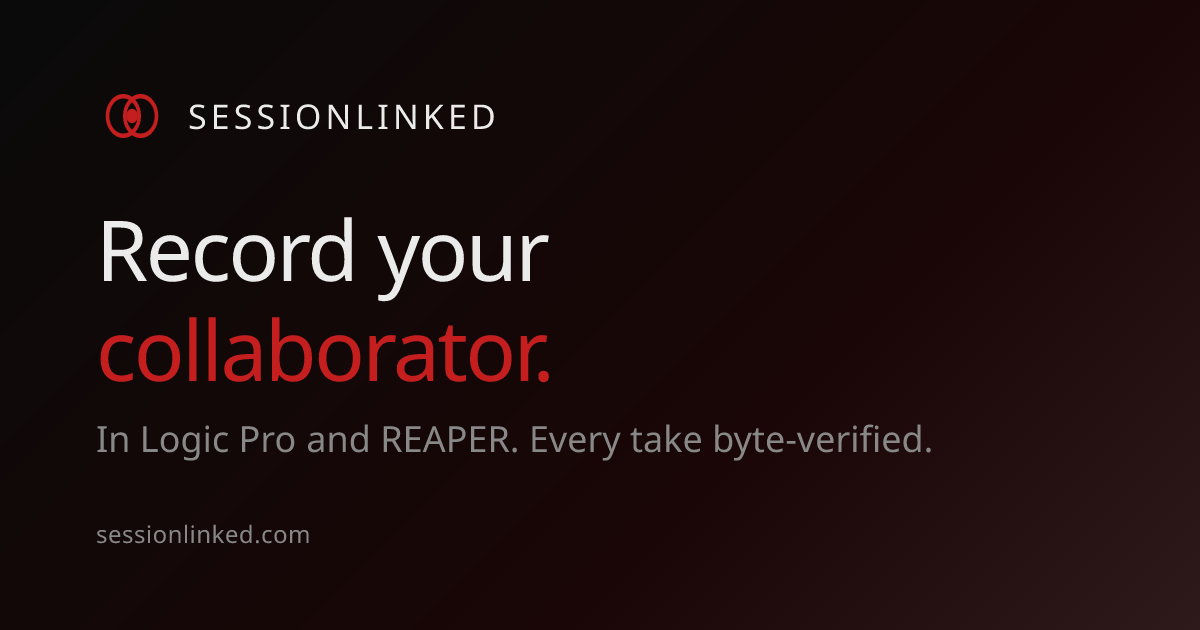 SessionLinked — Lossless Remote Recording, DAW to DAW | Logic Pro, Pro ...